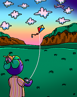 Flying kite 1